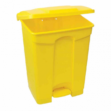 Yellow Polypropylene Pedal Bin (87ltr) - Each