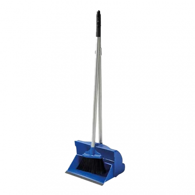 Blue Long Handled Dustpan & Brush Set