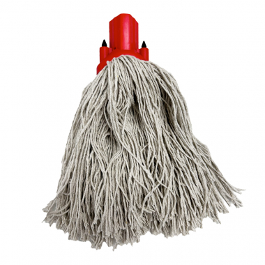 Red Plastic Socket Cotton Yarn Mop Head - Each