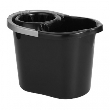 Vikan Black Mop Bucket and Wringer 12ltr - Each