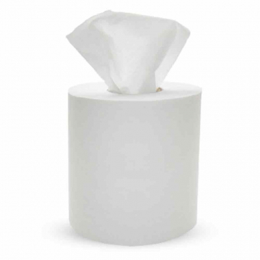 White 150m 2ply Embossed Centrefeed Rolls (17.5cm) - Case of 6