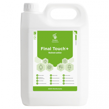 Evans Vanodine Final Touch + Washroom Sanitiser - 5ltr