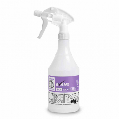 Evans Vanodine EC4 (Purple Zone) Empty Sanitiser Bottle & Trigger Spray
