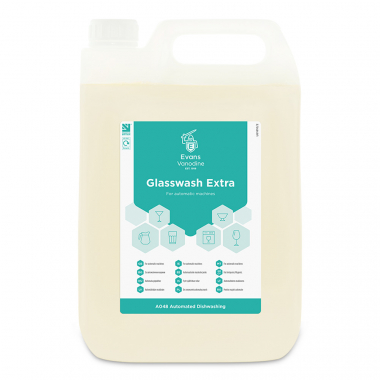 Evans Vanodine Glasswash Extra - 5ltr