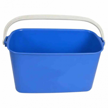 Blue Rectangular Window Cleaning Bucket - 9ltr - Each