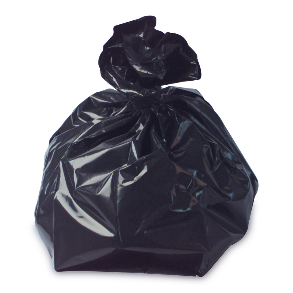 Standard Black Refuse Sacks (18x29x38") - Case of 200